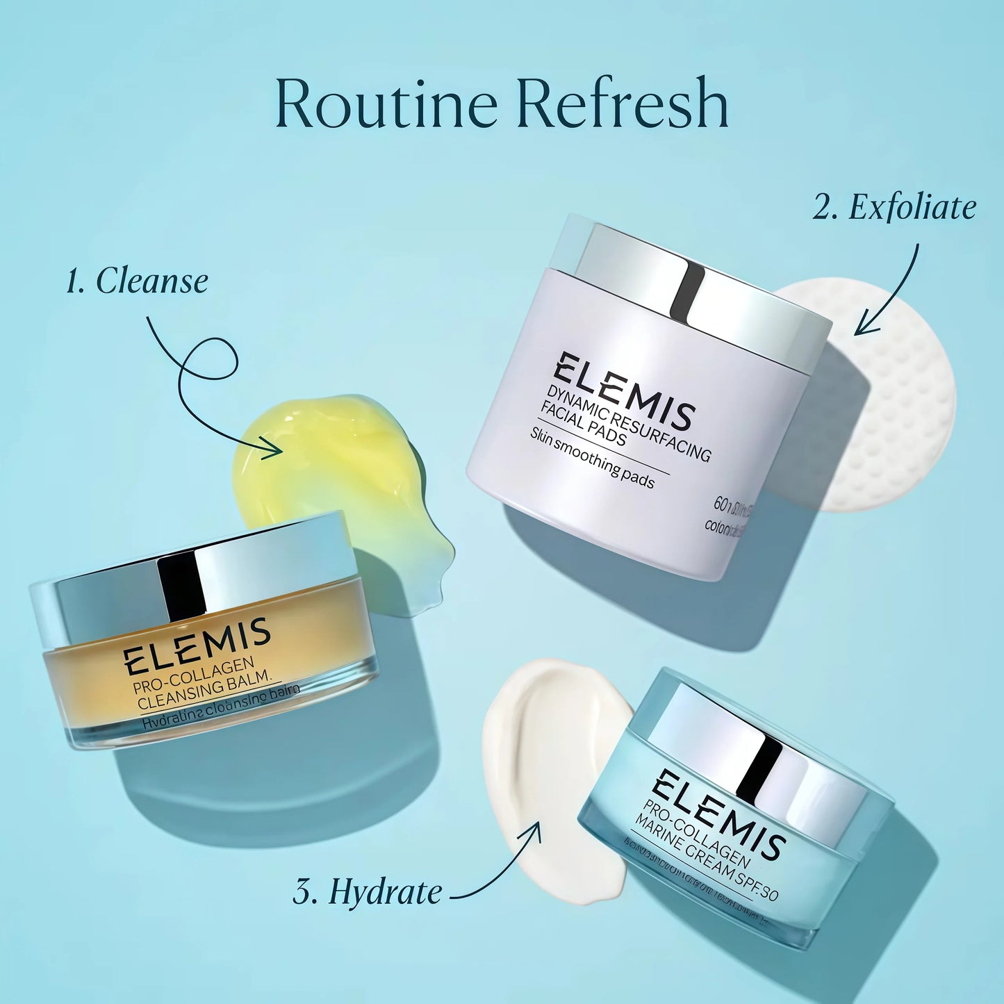 ELEMIS Dynamic Resurfacing Facial Pads, Gentle Textured Treatment Facial Exfoliating Pads
